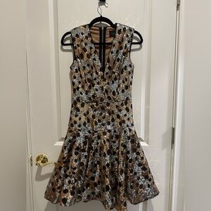 Bronx and Banco Sequin Mini Dress in Black and Silver